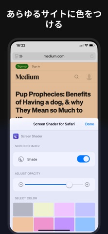 Screen Shader for Safari のスクリーンショット