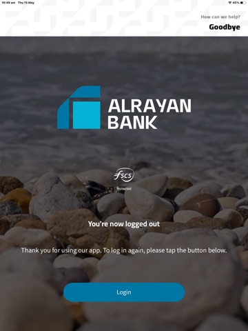 AlRayan Bank UK iPad screenshot