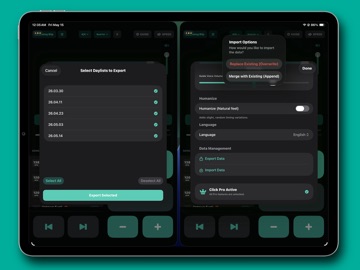Click Me - metronome iPad screenshot