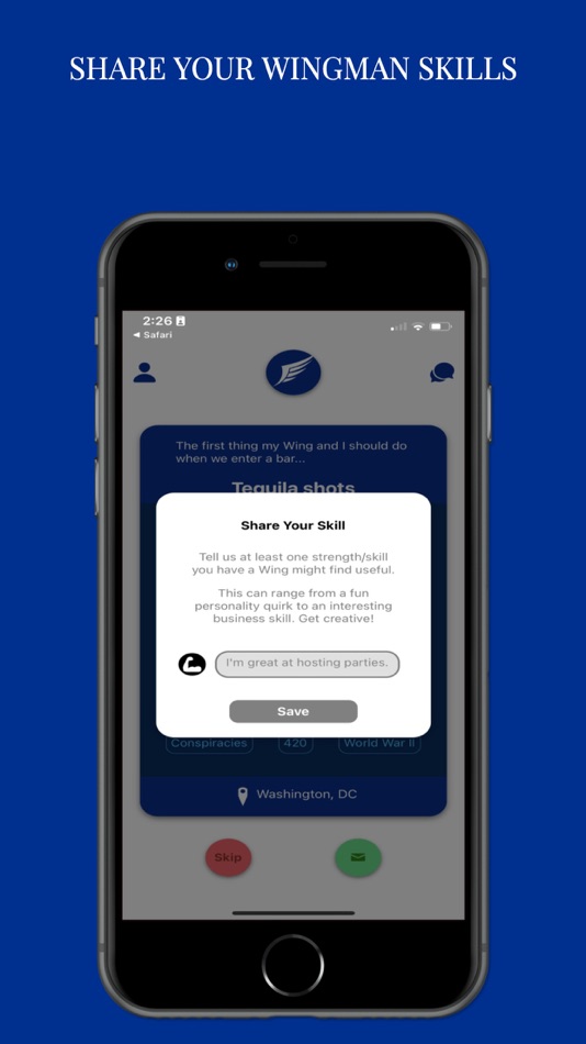 #2. Wing - Find Your Wingman (iOS) 由: Rajesh Nair