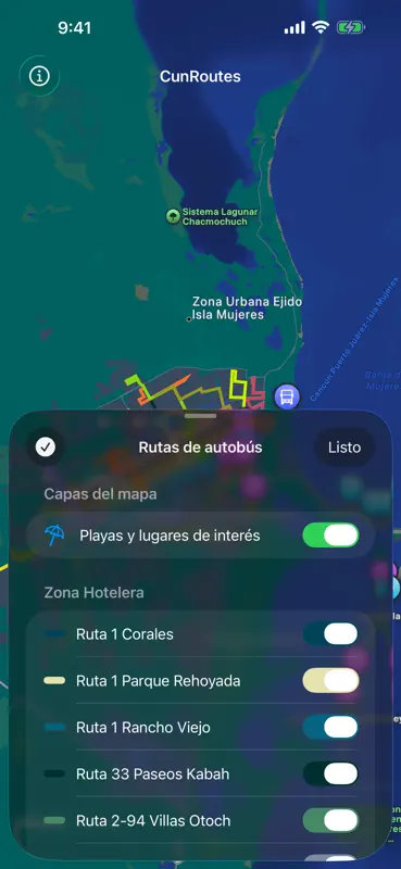 CunRoutes — Rutas de Cancún screenshot 3 of 5