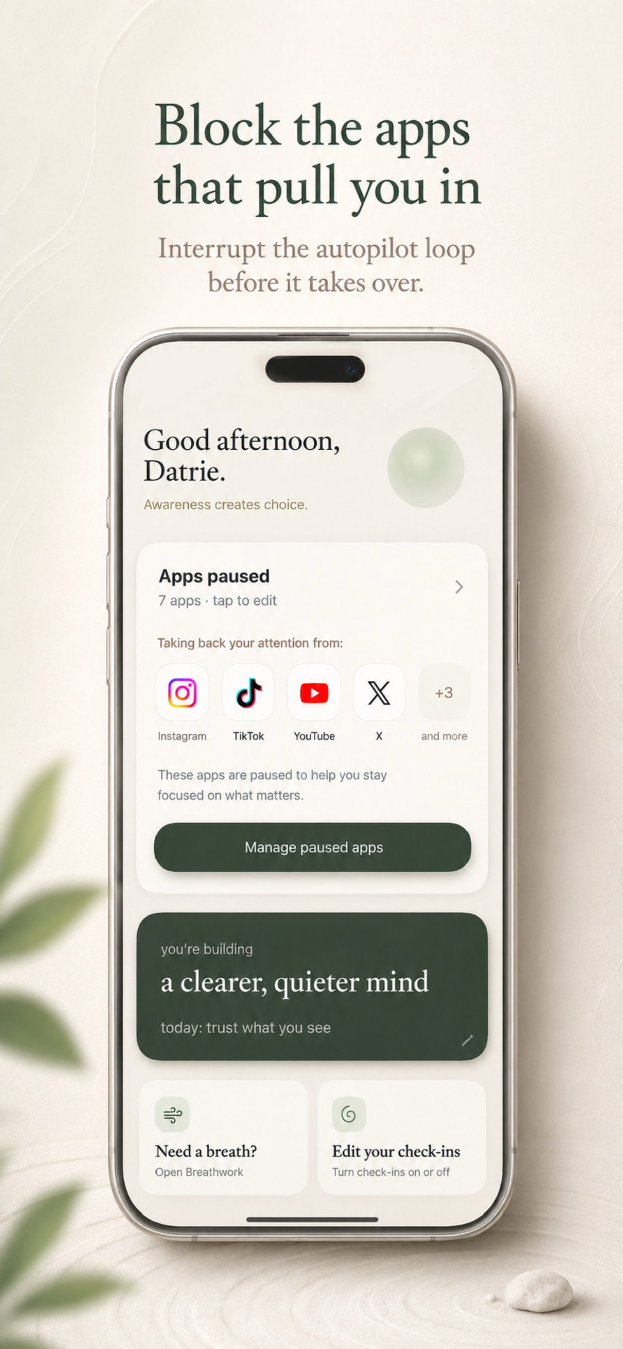grounded | mindful screen time