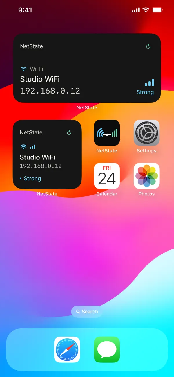 Screenshot #2 pour WiFi Widget - NetState