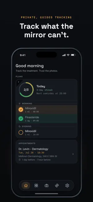 Norwood: Hair Loss Tracker screenshot 2