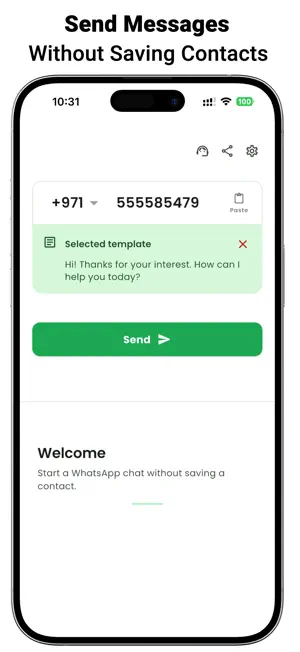 Direct Message - for WhatsApp screenshot 1