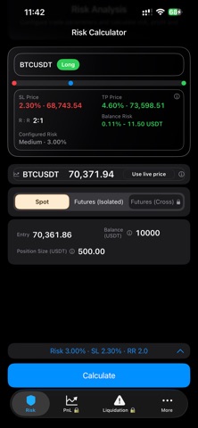 Crypto Risk App Screenshot 1 of 10