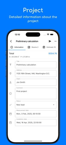 Ceilings: Measures & Estimates screenshot