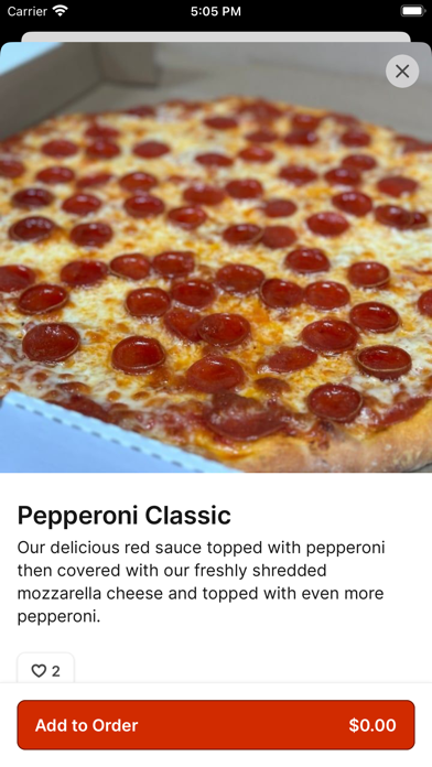 Pioneer Pizza iPhone screenshot 3 - Food & Drink app