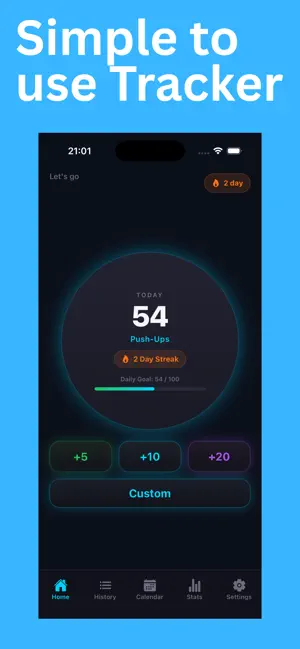 Pushly : Push Up Tracker screenshot 2