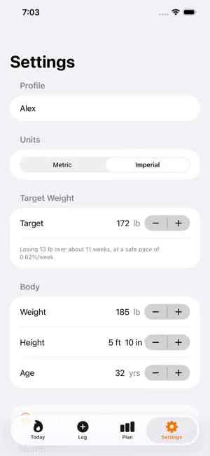 MyCalorieMeter screenshot 2