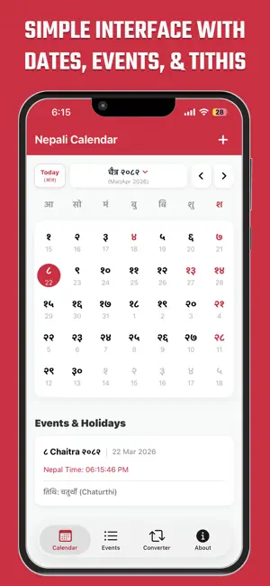 Simple Nepali Calendar (Patro) screenshot 2