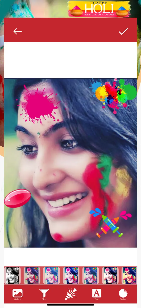 Screenshot #3 pour Holi Celebration - Photo Maker