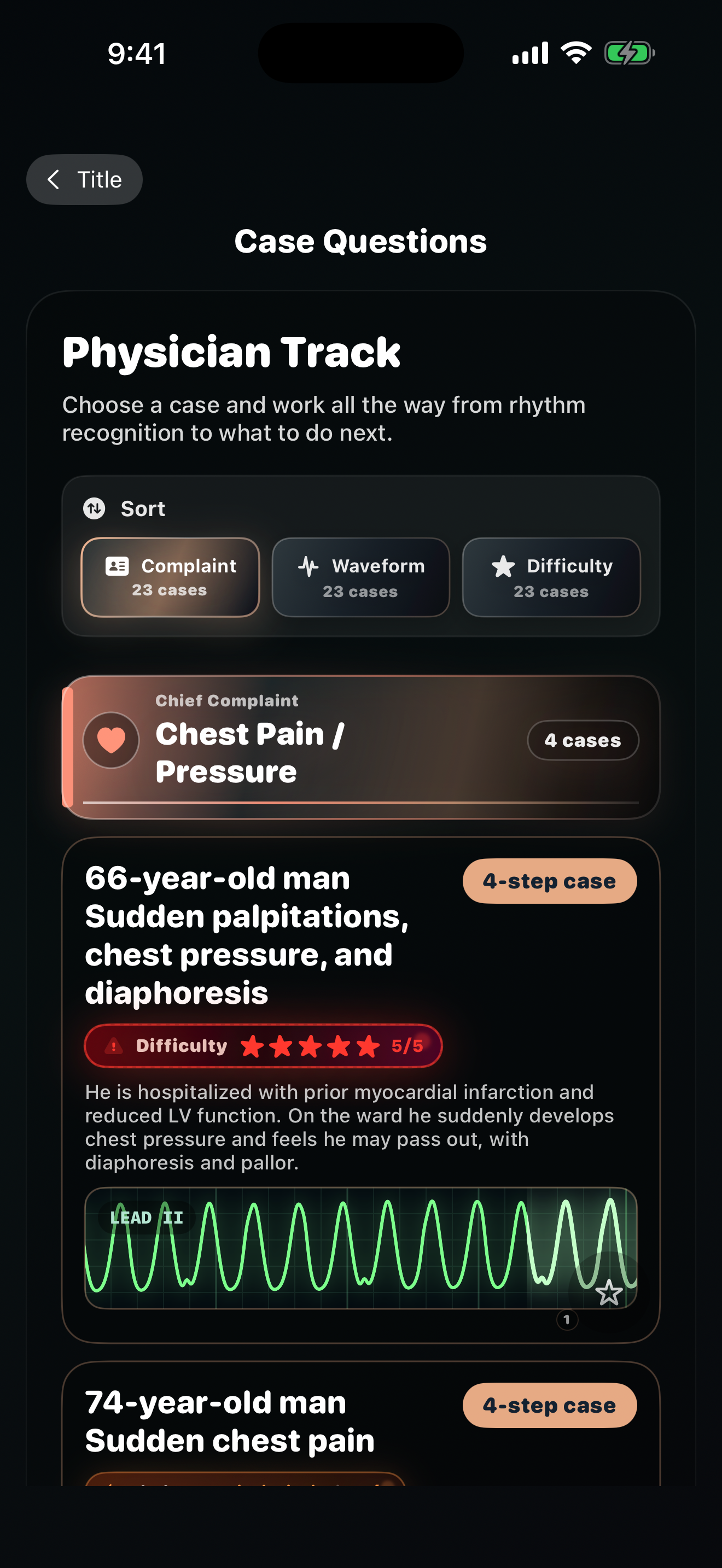 ECG Trainer: Monitor & 12-Lead screenshot 5