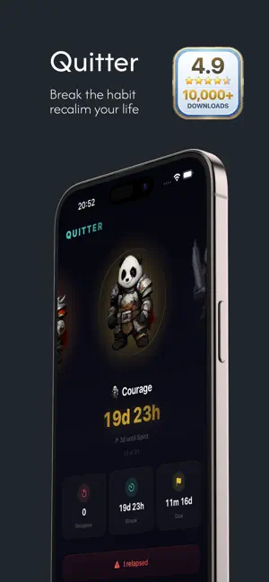 Quitter: Become free screenshot 1