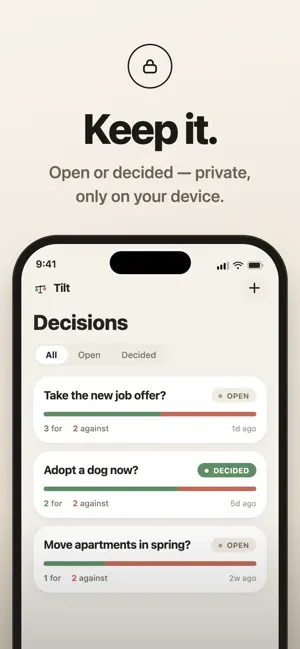 Tilt: Pros & Cons List screenshot 4