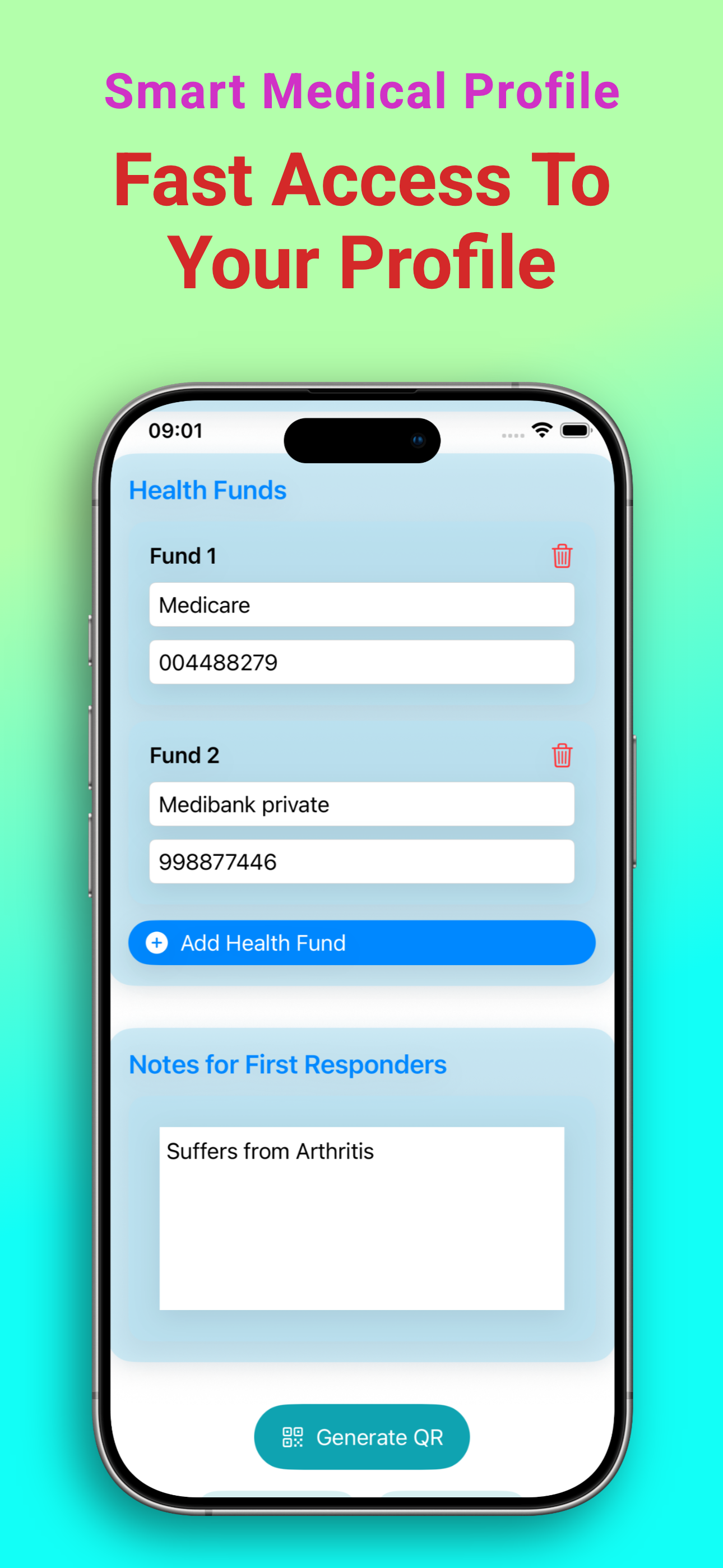 MediQR – Emergency Medical ID screenshot 4