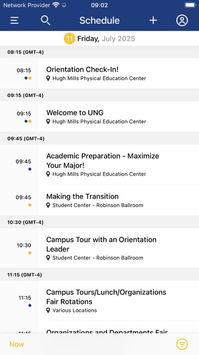 UNG Orientation Screenshot