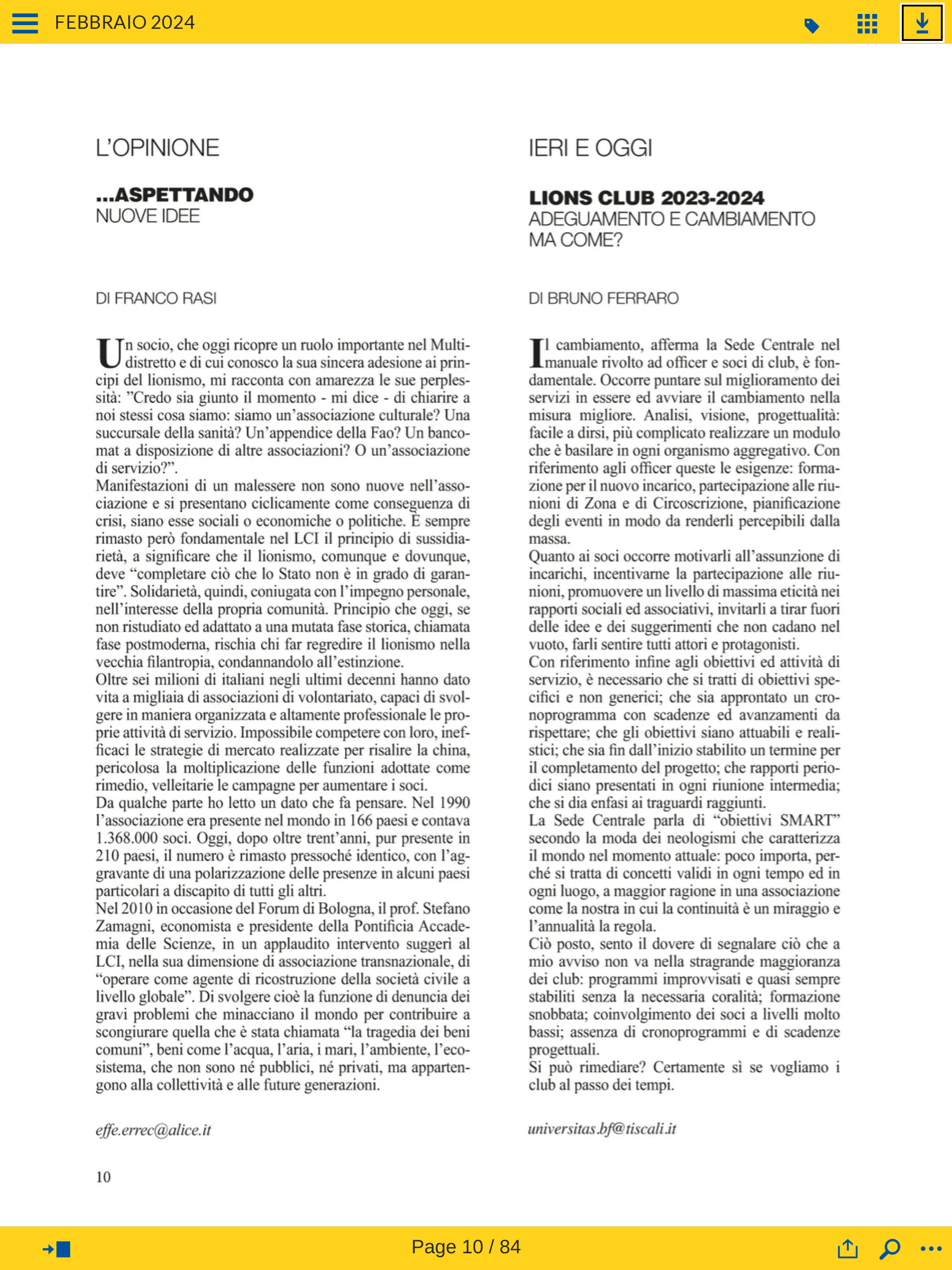 La Rivista LION Italiani