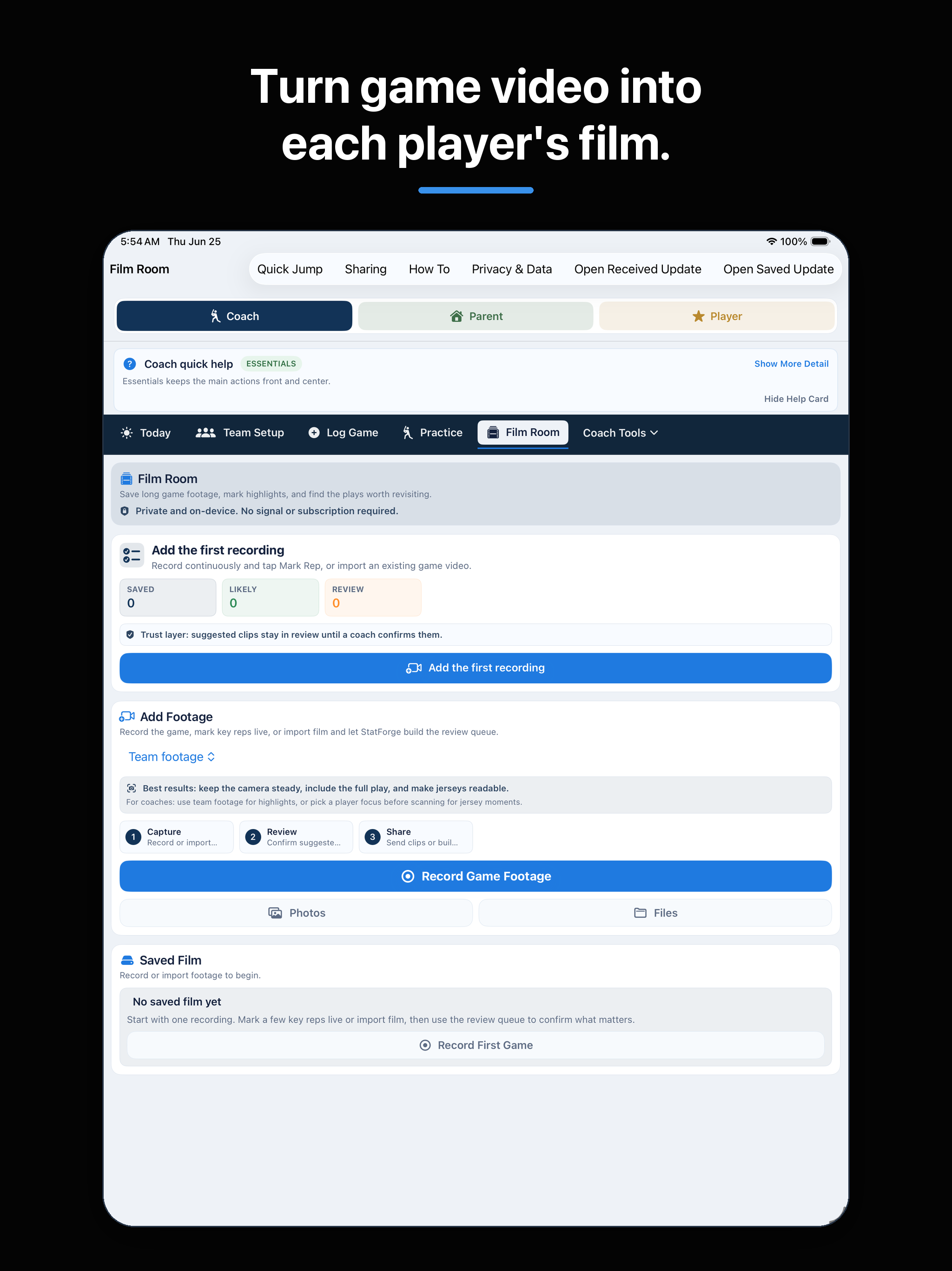 StatForge Baseball