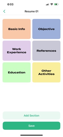 Resume Maker: AI CV Creator Screenshot 5 of 6
