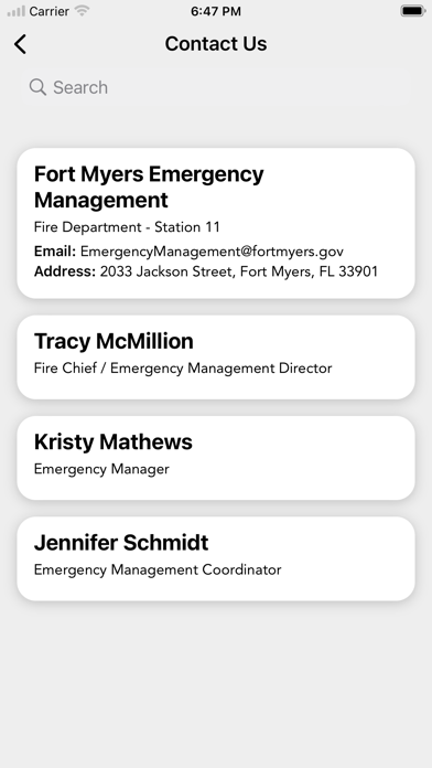 Fort Myers EM, Florida Screenshot