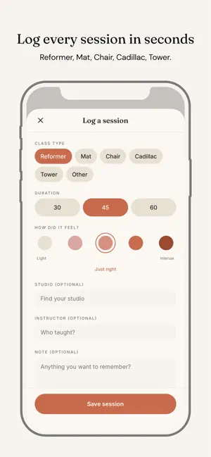Reforma: Pilates Tracker screenshot 3