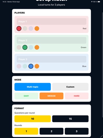 Quizbit Trivia iPad screenshot