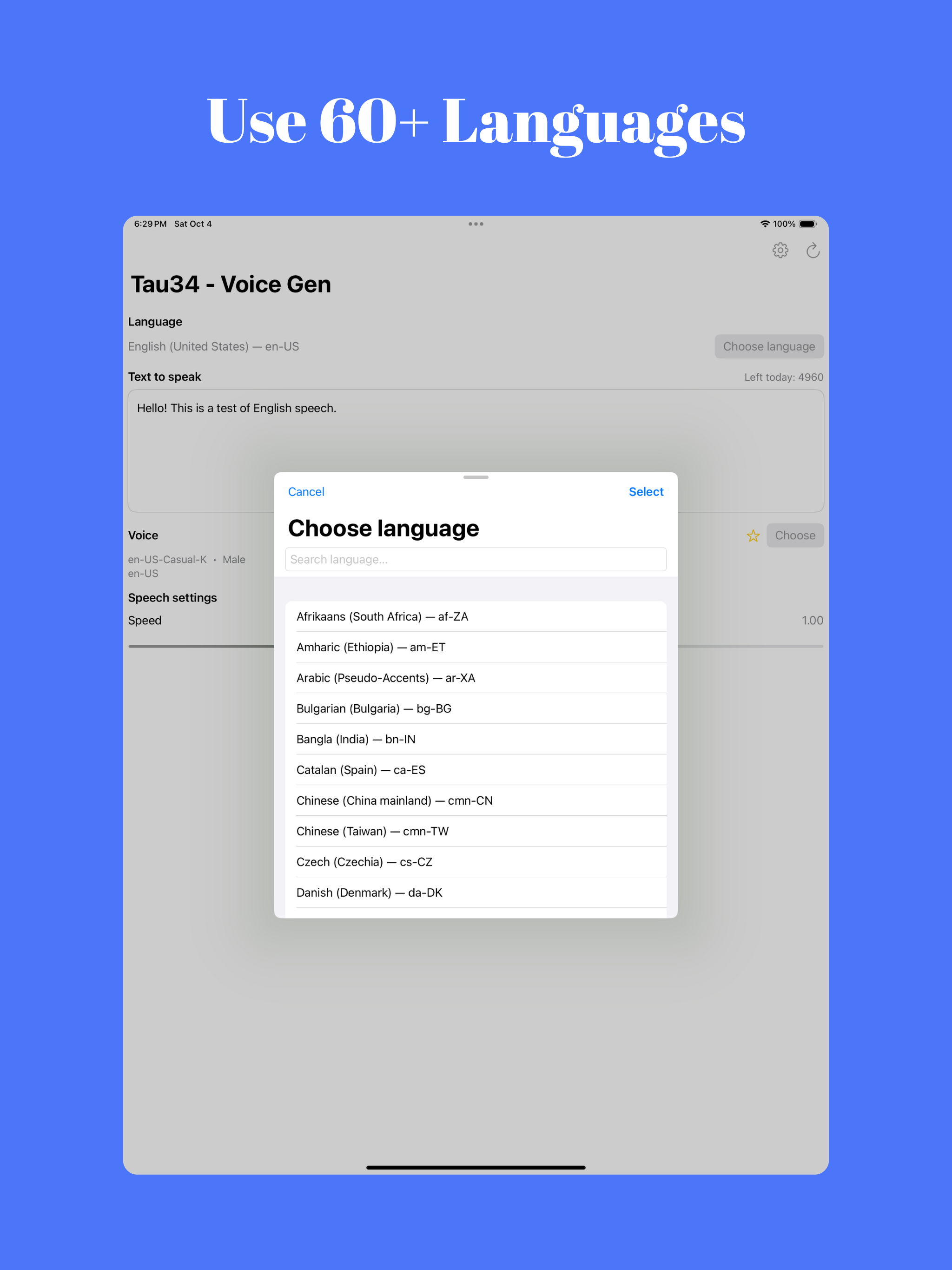 Tau34 - Text to Speech AI *TTS screenshot 8