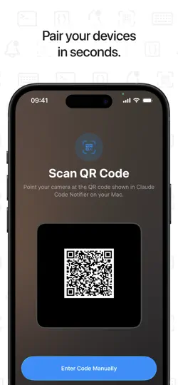 Captura de pantalla de Claude Code Notifier Companion en iPhone 4