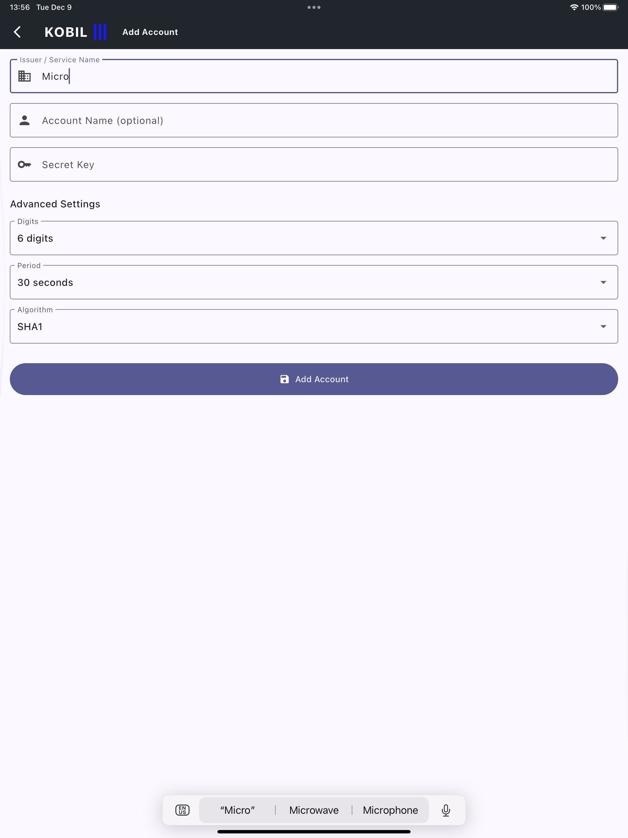 KOBIL Authenticator screenshot 6