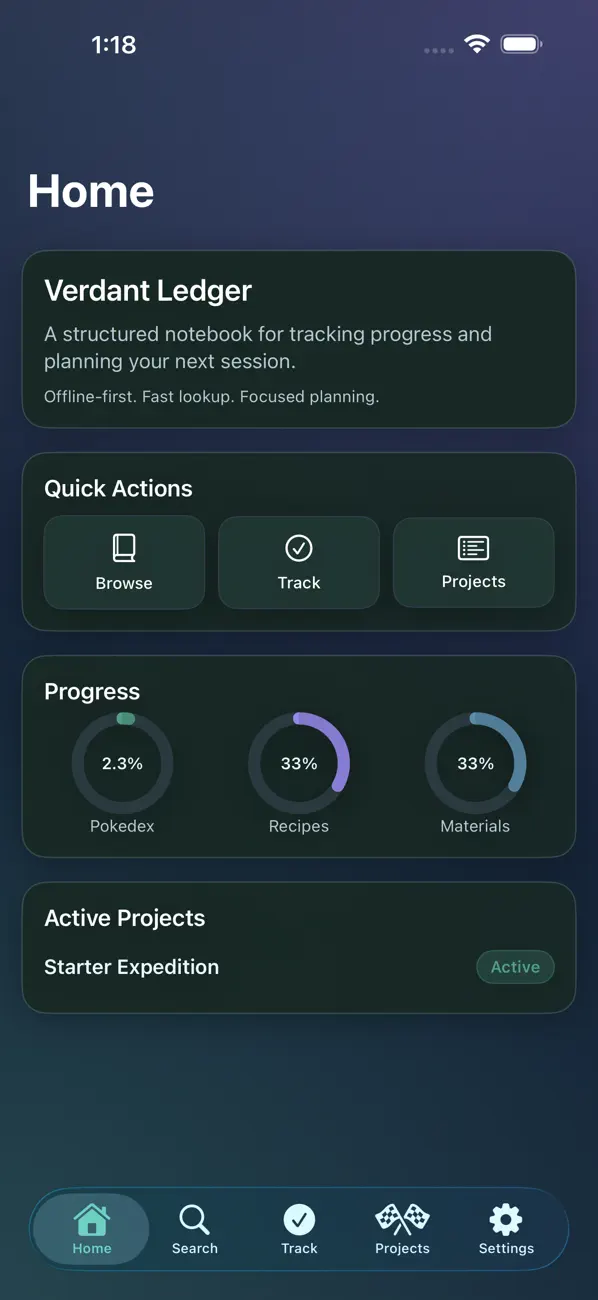 #1. Verdant Ledger (iOS) di: Michael MacDougall
