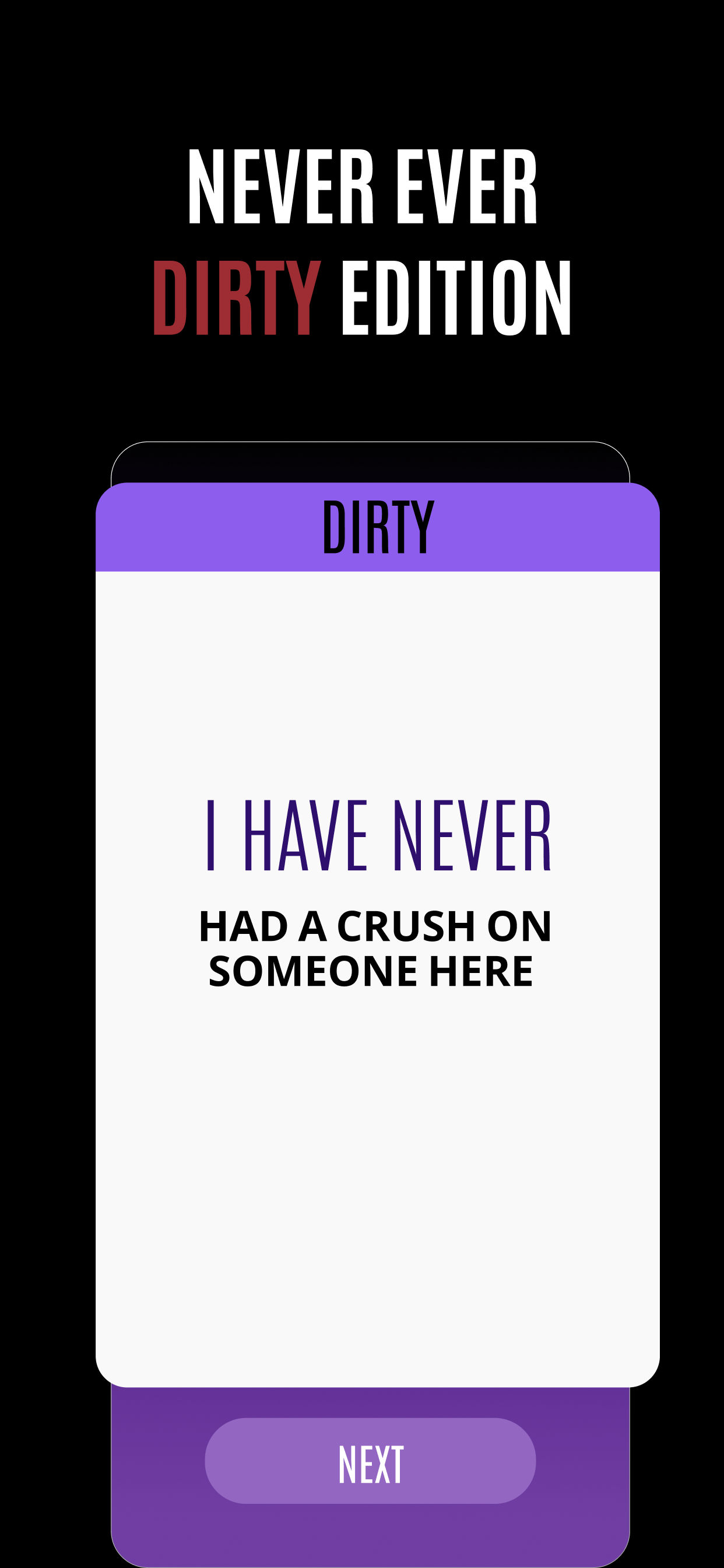 Never Ever: Adult Party Game