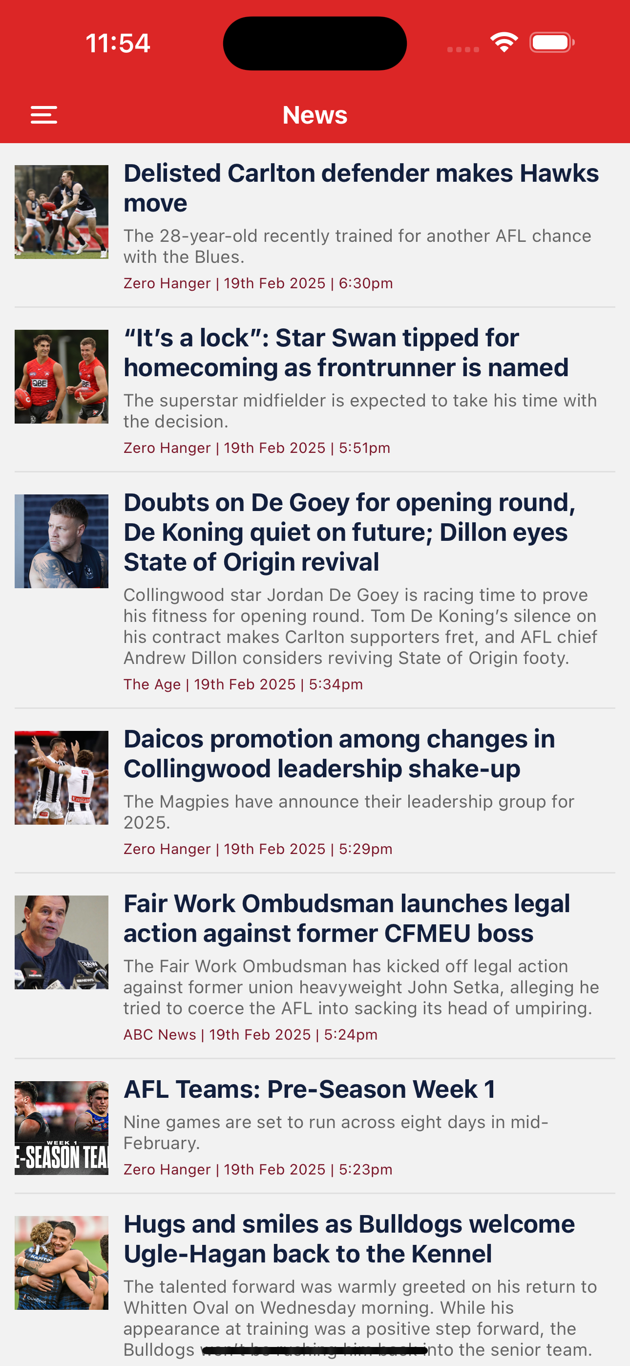 Footyinfo - Live AFL Scores