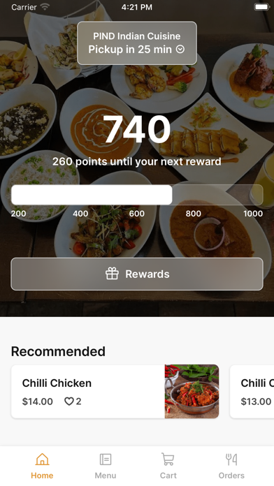 PIND - Asburn iPhone screenshot 1 - Food & Drink app