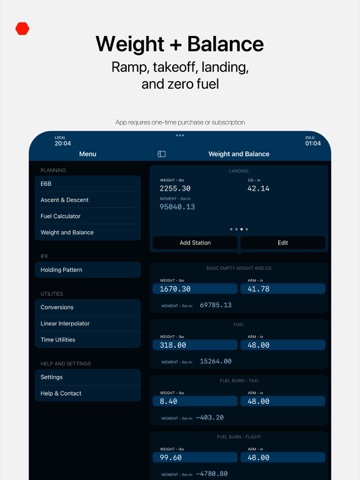 E6B Aviation Calculator - FLT9 iPad screenshot
