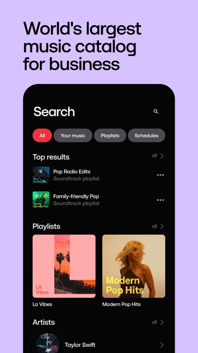 Soundtrack: Music for Business iPhone screenshot 5 - Music app