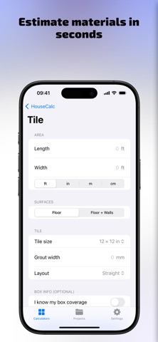 HouseCalc: Material Calculator Screenshot 5 of 5