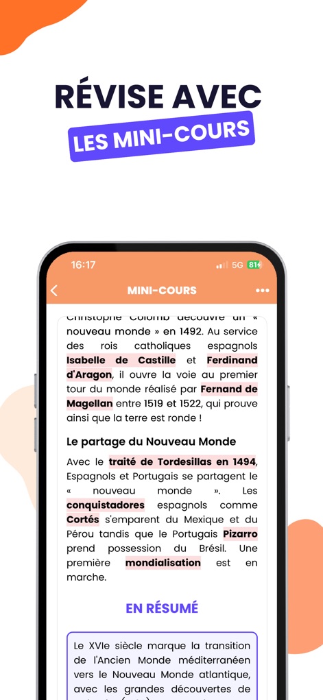 Brevet Bac Licence 2026 Nomad - Explore well-structured 'mini-courses' that break down complex topics into digestible content, including an 'En Résumé' section for quick review.