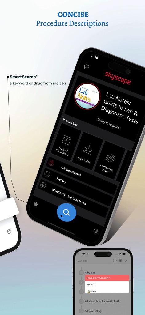 Lab Notes & Diagnostic Tests - Medical App | MWM