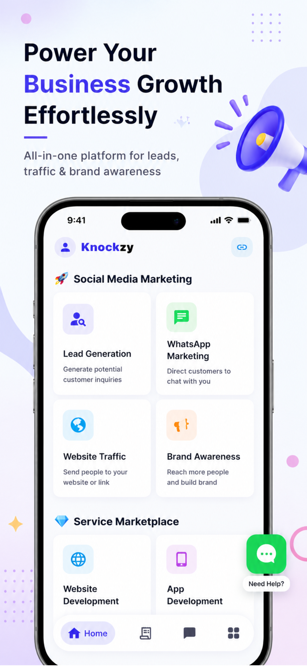 Knockzy: Digital Marketing Ads