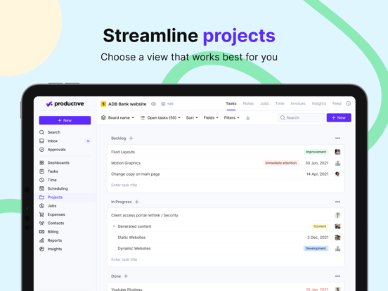 Screenshot #5 pour Productive.io Agency Software