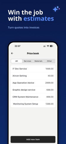 Invoice Maker - Estimate, Bill iPhone screenshot