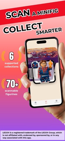 Minifigure scanner: Minifig ID iPhone screenshot