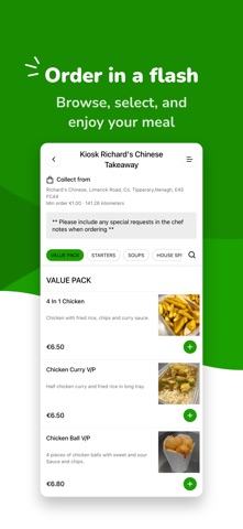 Richard's Chinese Takeaway app screenshot