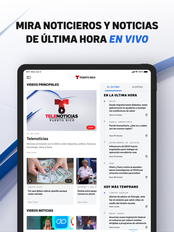 Telemundo Puerto Rico iPad screenshot 5 - News app