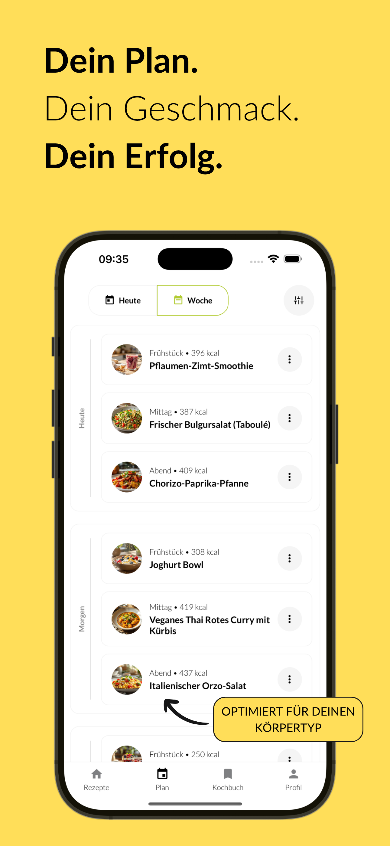 SIMPLICO: Rezepte & Wochenplan
