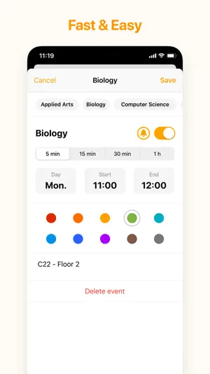 My Timetable: Class Schedule screenshot 2