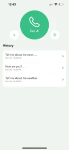 Call AI - simple voice chat screenshot #1 for iPhone