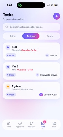 NexviTech HRMS screenshot