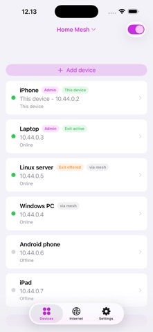 Nostr VPN screenshot